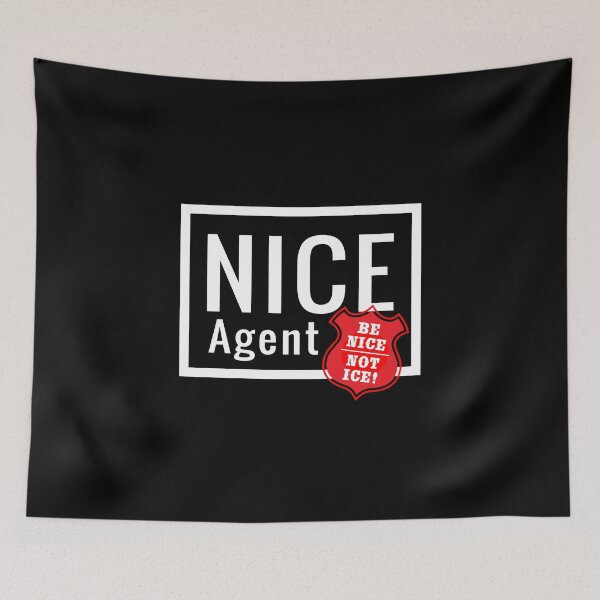 Item preview, NICE Agent logo with statement Be Nice designed and sold by Geck-O Design.