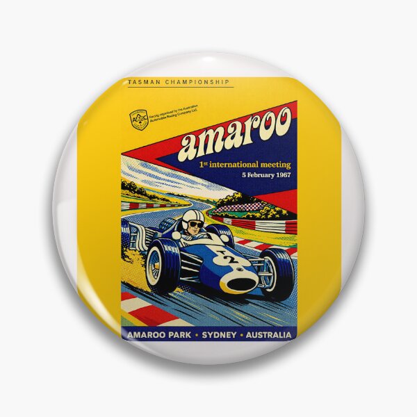 Item preview, Amaroo Grand Prix Australia  1967 variation vintage poster#7 designed and sold by Helios Be. Lavsh.