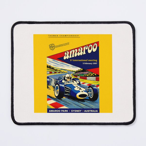Item preview, Amaroo Grand Prix Australia 1967 variation vintage poster#7 designed and sold by Helios Be. Lavsh.