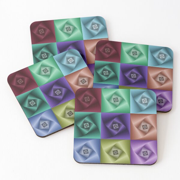 Item preview, Spiral square patchwork designed and sold by BeJahMan.