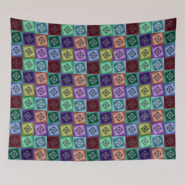 Item preview, Spiral square patchwork designed and sold by BeJahMan.