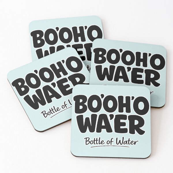 Item preview, Bo'Oh'o Wa'er Funny British Accent Bottle of Water designed and sold by Aesthetic-Avenue.