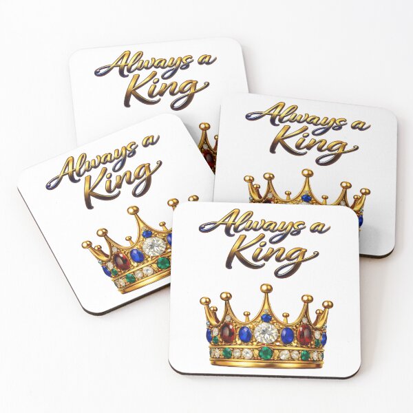Item preview, Always a King – Timeless Royal Crown Statement Design designed and sold by AlexLineArt.