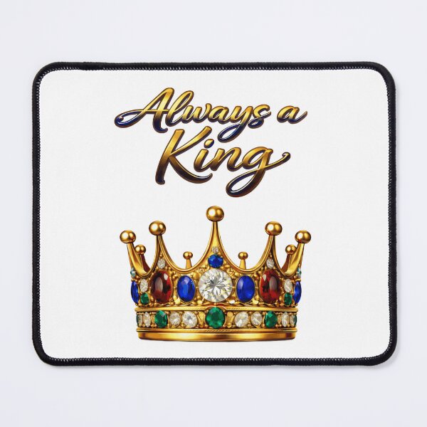 Item preview, Always a King – Timeless Royal Crown Statement Design designed and sold by AlexLineArt.