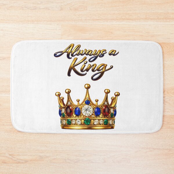 Item preview, Always a King – Timeless Royal Crown Statement Design designed and sold by AlexLineArt.