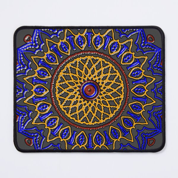 Item preview, "Radiant Mandala with Lattice Petals and Zigzag Flame Border" designed and sold by nighttime1990.