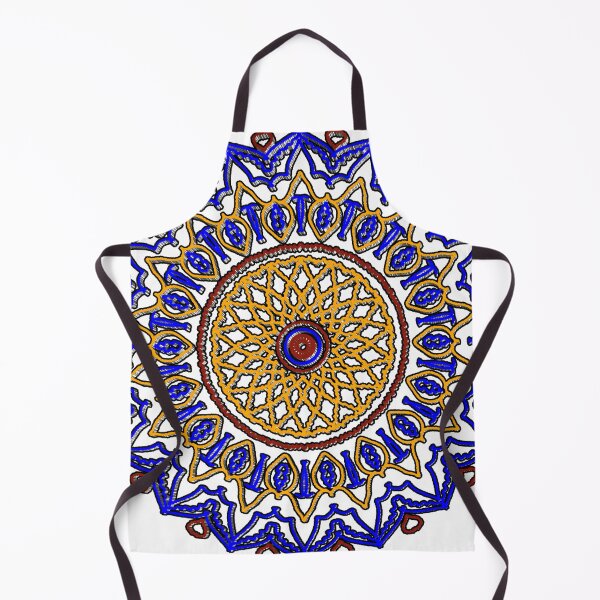 Item preview, "Radiant Mandala with Lattice Petals and Zigzag Flame Border" designed and sold by nighttime1990.