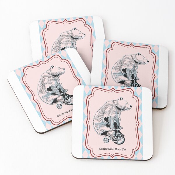 Item preview, Someone Has To Vintage Circus Bear Tricycle Art designed and sold by CindyRandomVibes.