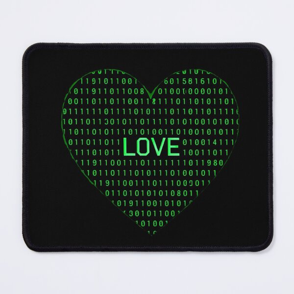Item preview, Binary Heart Love - Digital Coder Aesthetic designed and sold by ProWorkVibes.
