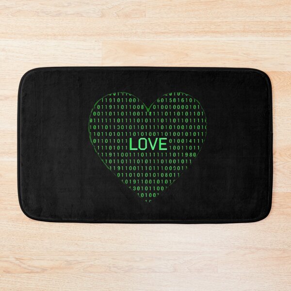 Item preview, Binary Heart Love - Digital Coder Aesthetic designed and sold by ProWorkVibes.