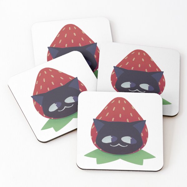 Item preview, Black Cat in Strawberry Suit designed and sold by Asutip.