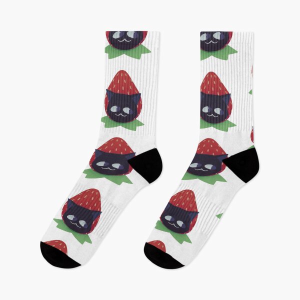Item preview, Black Cat in Strawberry Suit designed and sold by Asutip.