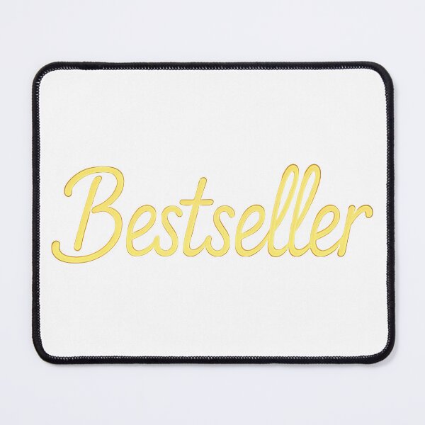 Item preview, Golden neon Bestseller script on solid black with soft highlights designed and sold by Creative88Art.