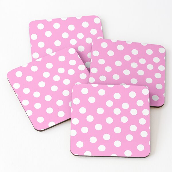 Item preview, White Polka Dots on Bubblegum Pink Background – Fun and Retro Pattern designed and sold by lunadesignsmoon.