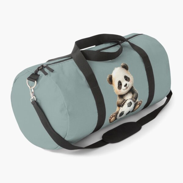 Item preview, Cute Watercolor Panda Bear Cub Sitting Playing Soccer Ball. designed and sold by DakotaPoppin.