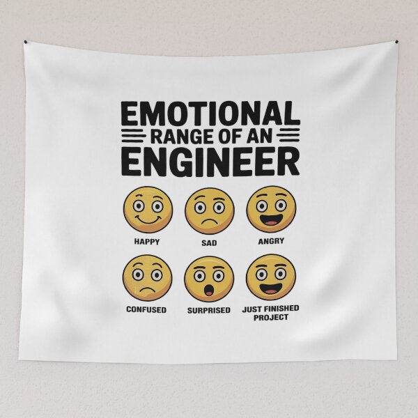 Item preview, Emotional Range Of An Engineer Engineering Men Women designed and sold by AquaKiev.
