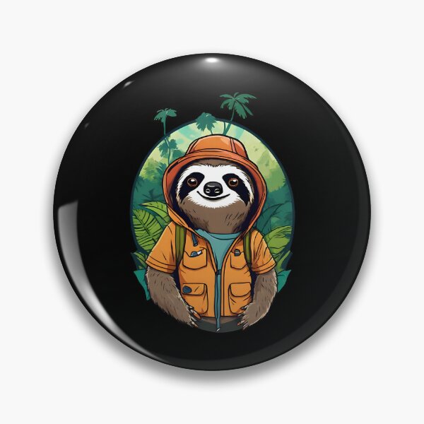 Item preview, Funny Sloth Hiking Team We Will Get There Travel Adventure Vintage Retro Mountain designed and sold by DrawHandArt.