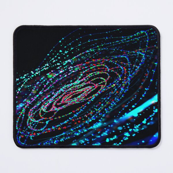 Item preview, Digital Data Flow Neon Waves Particle Stream Tech Art Poster designed and sold by goodcrystals.
