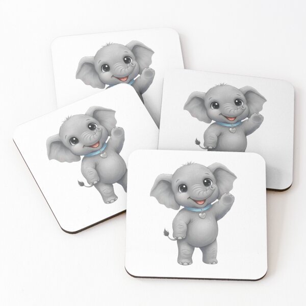 Item preview, Adorable Smiling Baby Elephant designed and sold by CHRIST5000.