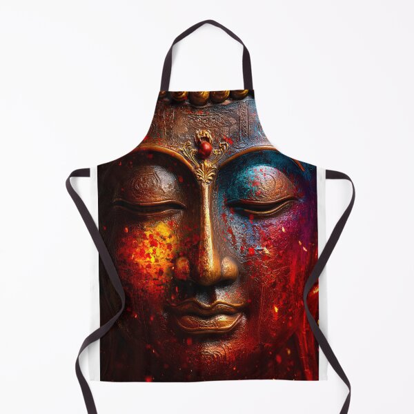 Item preview, Vibrant Buddha Sculpture with Colorful Accents designed and sold by Artessie.