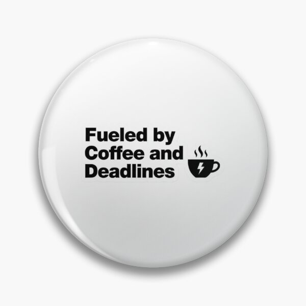 Item preview, Fueled by Coffee and Deadlines Student Humor Sticker designed and sold by ILARZAGUE.