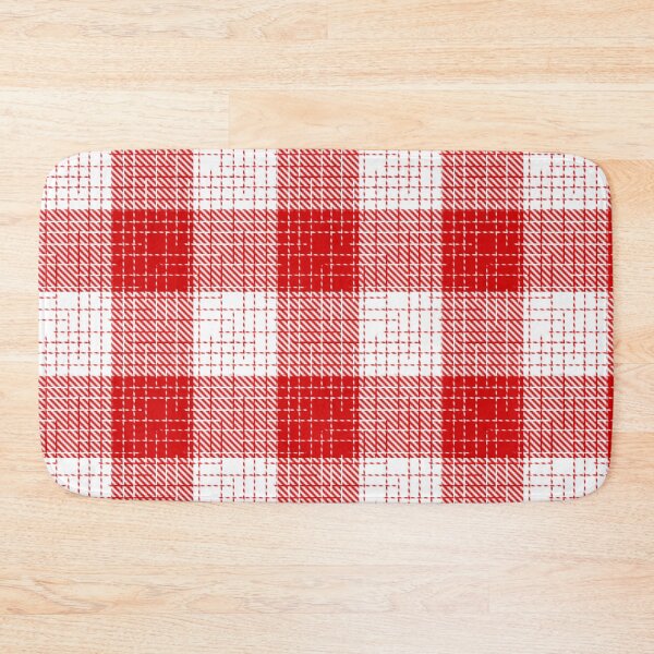 Item preview, Red And White Crosshatch Plaid Gingham Design  designed and sold by PatternTitan.