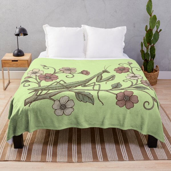 Item preview, Praying Mantis Floral Nature designed and sold by BirdsnStuff.