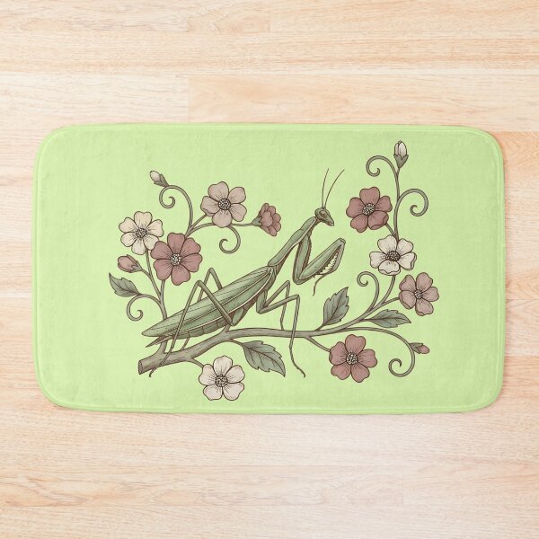 Item preview, Praying Mantis Floral Nature designed and sold by BirdsnStuff.