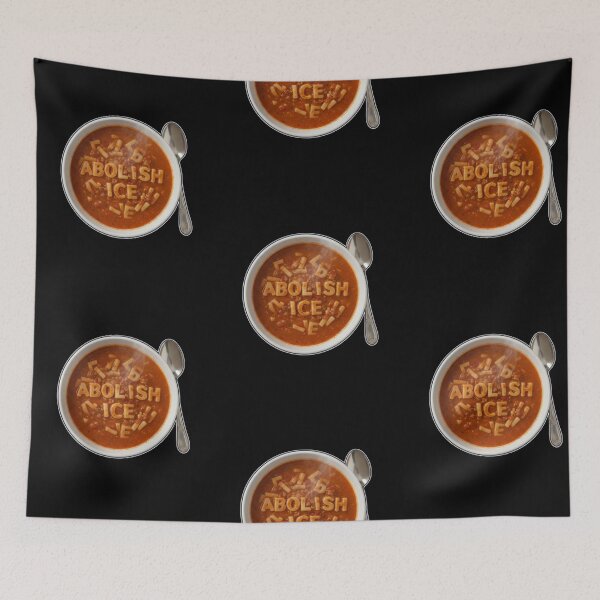 Item preview, Abolish ice alphabetti spaghetti designed and sold by RichTeeDesigns.