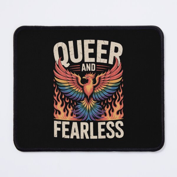 Item preview, Queer and Fearless - Bold Phoenix Masc Lesbian Pride designed and sold by MarryIsMonth.