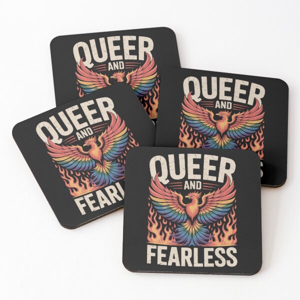 Item preview, Queer and Fearless - Bold Phoenix Masc Lesbian Pride designed and sold by MarryIsMonth.