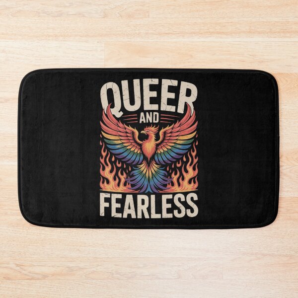 Item preview, Queer and Fearless - Bold Phoenix Masc Lesbian Pride designed and sold by MarryIsMonth.