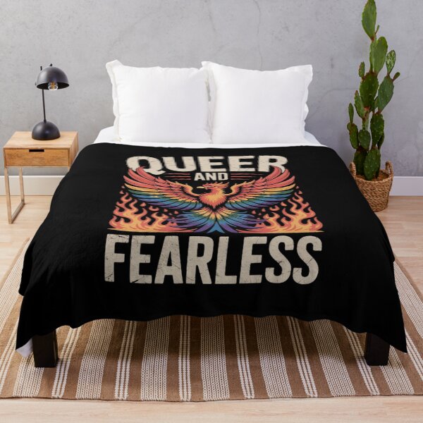 Item preview, Queer and Fearless - Bold Phoenix Masc Lesbian Pride designed and sold by MarryIsMonth.
