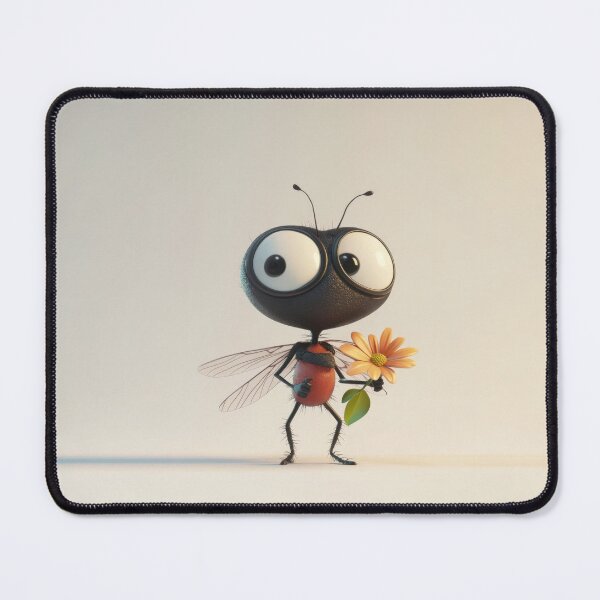 Item preview, Cute ant holds a flower in studio designed and sold by anytka.