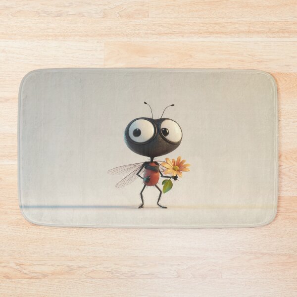 Item preview, Cute ant holds a flower in studio designed and sold by anytka.
