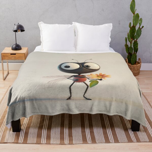 Item preview, Cute ant holds a flower in studio designed and sold by anytka.