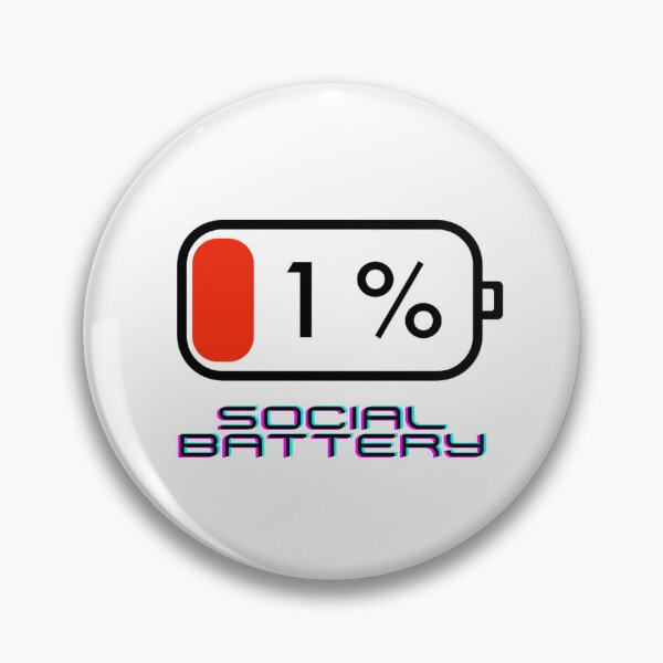 Item preview, Low Social Battery 1%  designed and sold by ErosFashions.