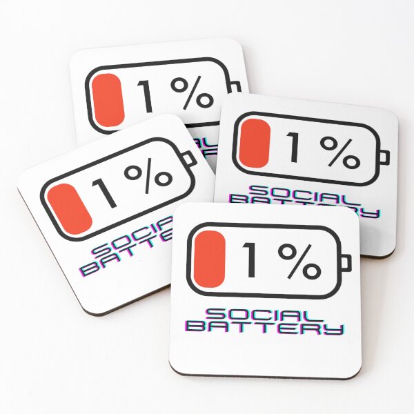 Item preview, Low Social Battery 1%  designed and sold by ErosFashions.
