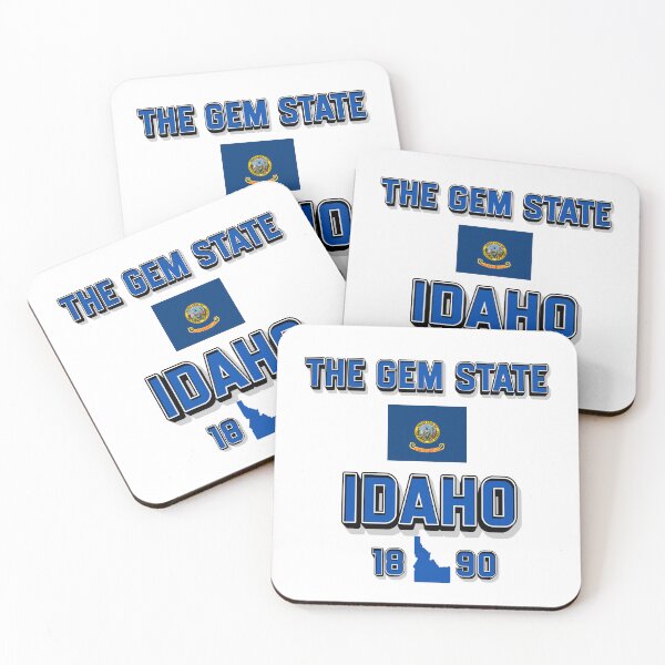 Item preview, Gem State Design: Idaho Flag & Admission Date 1890 designed and sold by QuoteCanvas.TH.