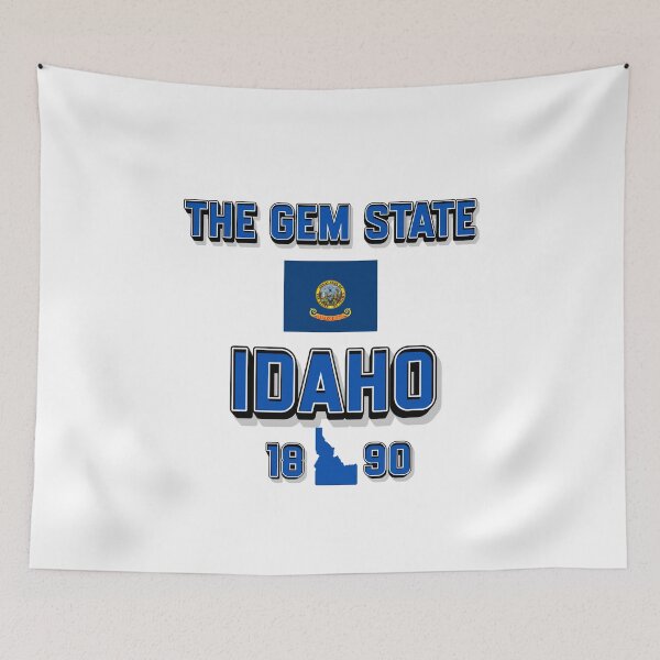 Item preview, Gem State Design: Idaho Flag & Admission Date 1890 designed and sold by QuoteCanvas.TH.