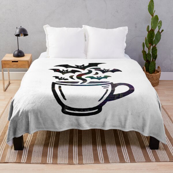 Item preview, Spooky Coffee Bats – Halloween Goth Caffeine Illustration designed and sold by Horrify.