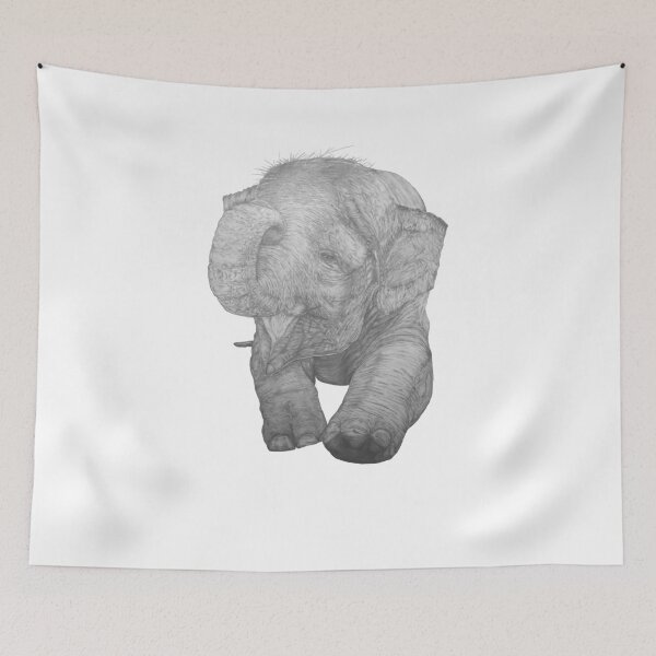 Item preview, Baby Elephant Print #1 designed and sold by peterabbit.