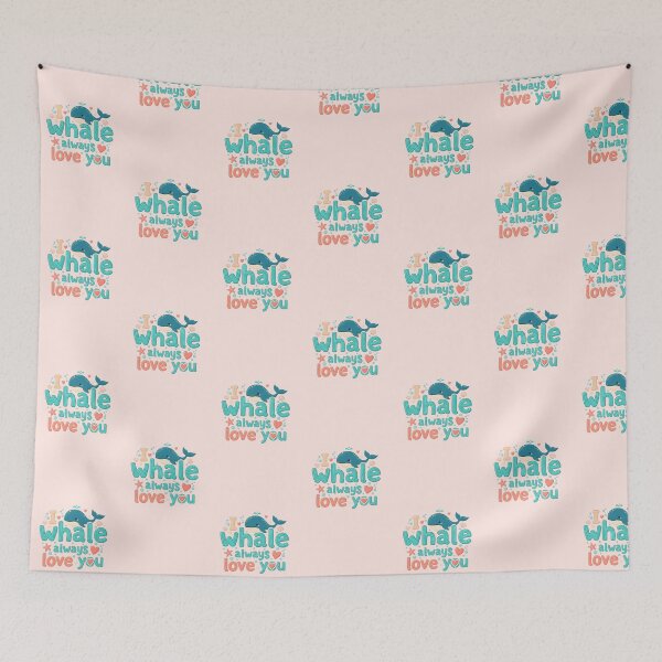 Item preview, I Whale Always Love You – Ocean Valentine Typography Design designed and sold by Sea Gem.