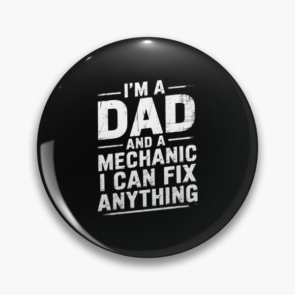 Item preview, Fathers Day I'm a Dad and a Mechanic I Can Fix Anything designed and sold by AquaKiev.
