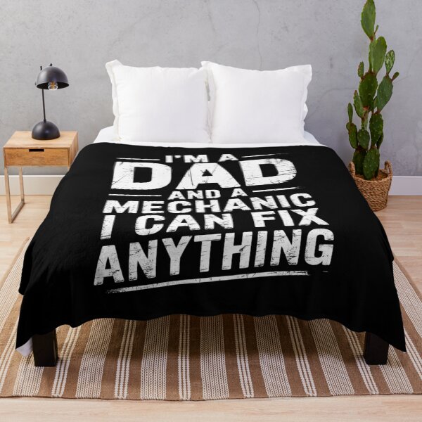 Item preview, Fathers Day I'm a Dad and a Mechanic I Can Fix Anything designed and sold by AquaKiev.