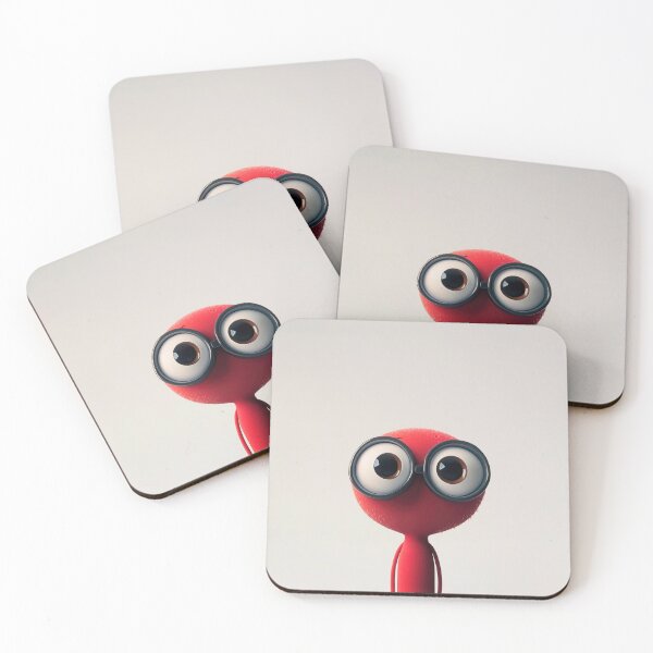 Item preview, Red character with big glasses designed and sold by anytka.
