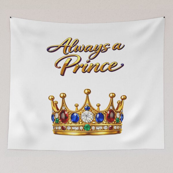 Item preview, Always a Prince – Royal Crown Legacy Statement Design designed and sold by AlexLineArt.