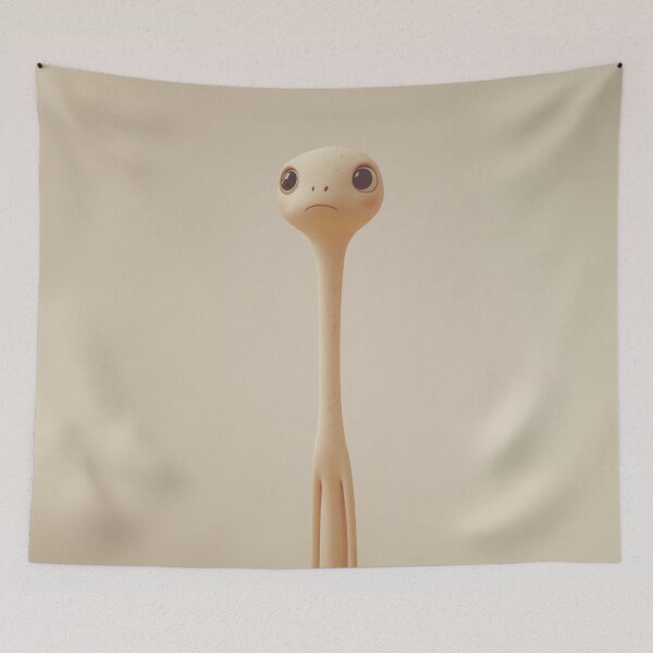 Item preview, Tall figure with big eyes alone designed and sold by anytka.