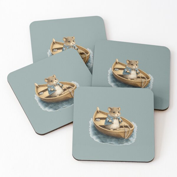 Item preview, Adorable Sailor Rodent: Water Voyage in a Small Wooden Boat designed and sold by DakotaPoppin.