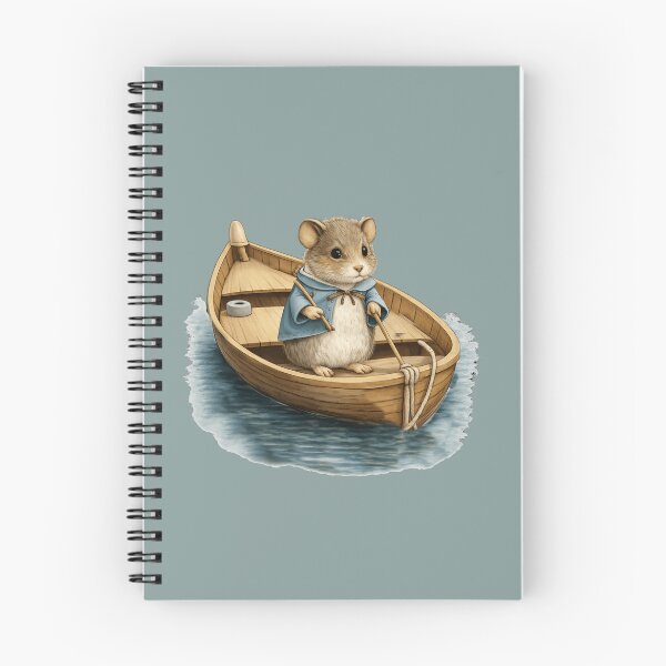 Item preview, Adorable Sailor Rodent: Water Voyage in a Small Wooden Boat designed and sold by DakotaPoppin.